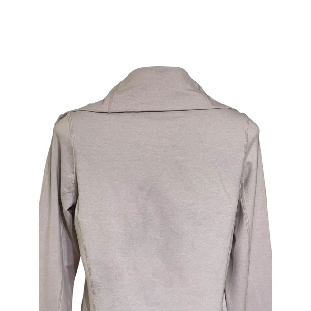 Lululemon Womens Full-Zip Jacket Size 6 Light  Grayish beige color. With Thumbho - Picture 13 of 16